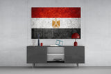 Flag of Egypt Glass Wall Art.