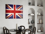 Flag of United Kingdom Glass Wall Art.