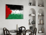 Flag of Palestina Glass Wall Art.