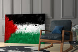 Flag of Palestina Glass Wall Art.