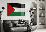 Flag of Palestina Glass Wall Art.