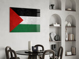 Flag of Palestina Glass Wall Art.