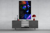 Neon Make Up Glass Wall Art.