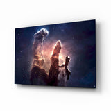 Nuages cosmiques Tableau en verre - 72x46 cm