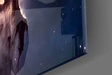 Space Clouds Glass Wall Art.