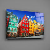Stockholm House View Glass Wall Art.