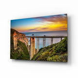 Bixby Creek Bridge Glass Wall Art.