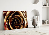 Rose Glass Wall Art.