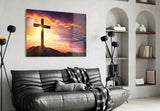 Cross Glass Wall Art.