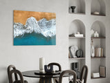 Waves Glass Wall Art.