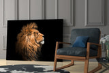 Lion Glass Wall Art.