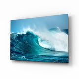 Waves Glass Wall Art.