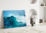 Waves Glass Wall Art.