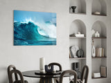 Waves Glass Wall Art.