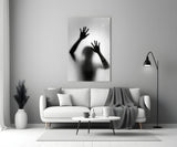 Loneliness Glass Wall Art.