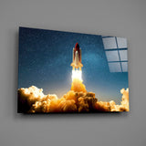 Journey To Space Glass Wall Art.