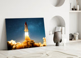 Journey To Space Glass Wall Art.