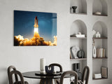 Journey To Space Glass Wall Art.
