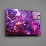 Space Purple Glass Wall Art.