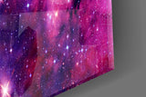 Space Purple Glass Wall Art.