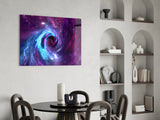 Space Helix Glass Wall Art.