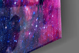 Space Purple Glass Wall Art.