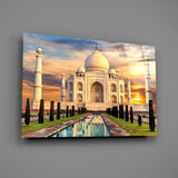 Taj Mahal Glass Wall Art.