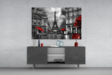 Eiffel Tower Glass Wall Art.