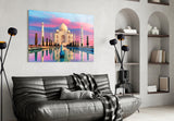 Taj Mahal Glass Wall Art.