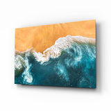 Waves Glass Wall Art.