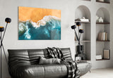 Waves Glass Wall Art.