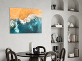 Waves Glass Wall Art.