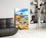 Beach View Glass Wall Art.