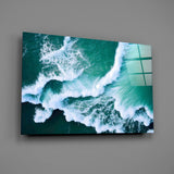 Waves Glass Wall Art.