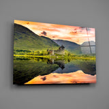 Loch Birch Scotland Glass Wall Art.