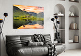Loch Birch Scotland Glass Wall Art.
