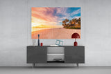 Beach View Glass Wall Art.