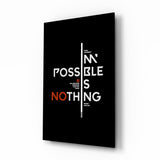 Motivational Glasbild - 72x46 cm