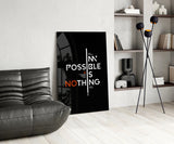 Motivational Glass Wall Art.