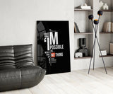 Motivational Glass Wall Art.