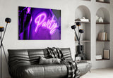 Entertainment Glass Wall Art.