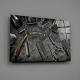 The Art Of Barbering Glass Wall Art.