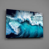 Waves Glass Wall Art.