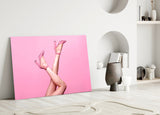 The Art Of Pink Glass Wall Art.