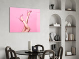 The Art Of Pink Glass Wall Art.