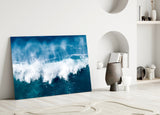 Waves Glass Wall Art.