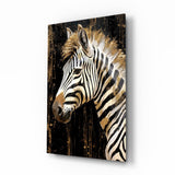 Zebra Glass Wall Art.