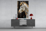 Zebra Glass Wall Art.