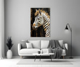 Zebra Glass Wall Art.