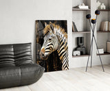 Zebra Glass Wall Art.